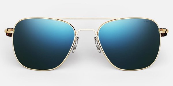 Randolph Engineering Aviator Polarised sunglasses - Gold/Cobalt Randolph Engineering Aviator Polarised sunglasses - Gold/Cobalt
