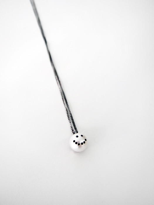 Nektar De Stagni Pearl Pave Smiley Pendant Nektar De Stagni Pearl Pave Smiley Pendant