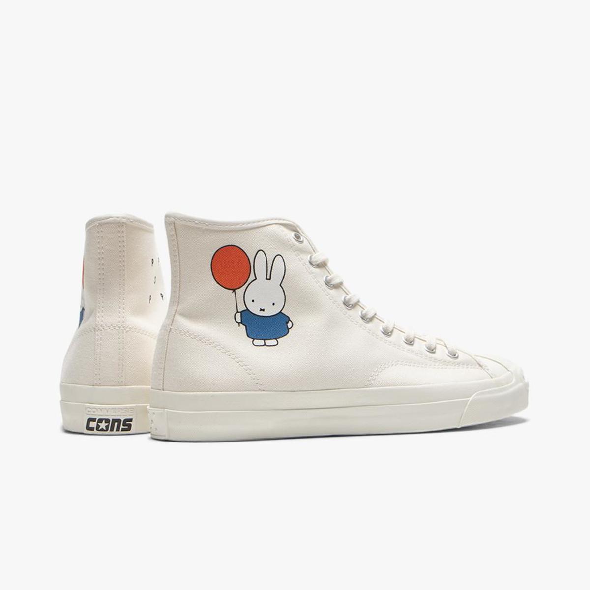 Converse x Pop Trading Company x Miffy JP Pro Hi Egret / Black - Egret-WHITE - Image 4 of 6