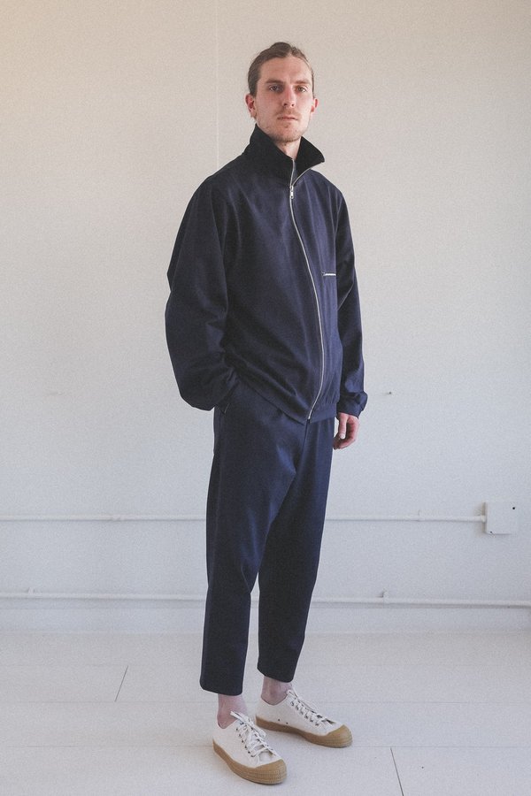 Camiel Fortgens TRACK JACKET - DARK BLUE JERSEY | Garmentory
