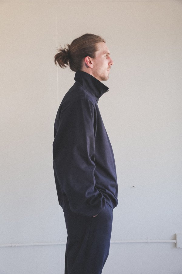 Camiel Fortgens TRACK JACKET - DARK BLUE JERSEY | Garmentory
