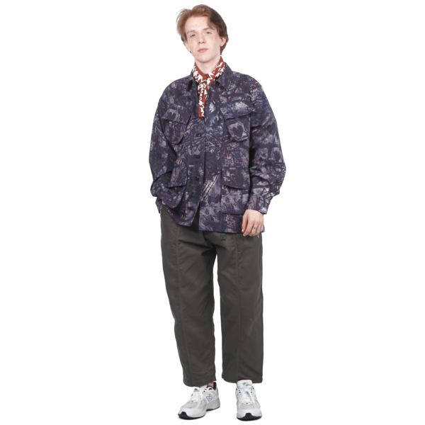 South2 West8 迷彩 ミリタリージャケット S South2 West8 CAMO JUNGLE FATIGUE JACKET - PURPLE/GREY | Garmentory