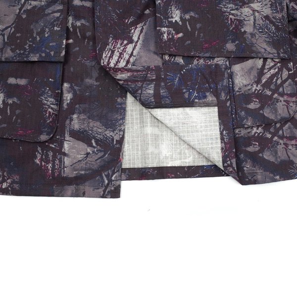 South2 West8 CAMO JUNGLE FATIGUE JACKET - PURPLE/GREY | Garmentory
