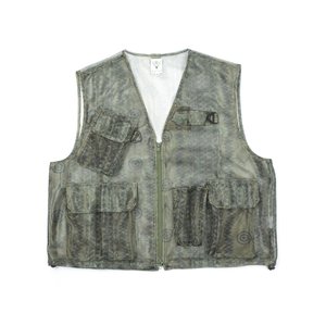 South2 West8 HEAVYWEIGHT MESH BUSH TREK VEST - SKULL & TARGET
