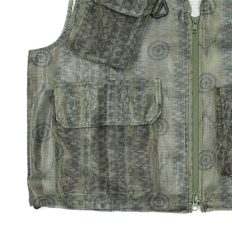 South2 West8 HEAVYWEIGHT MESH BUSH TREK VEST - SKULL & TARGET