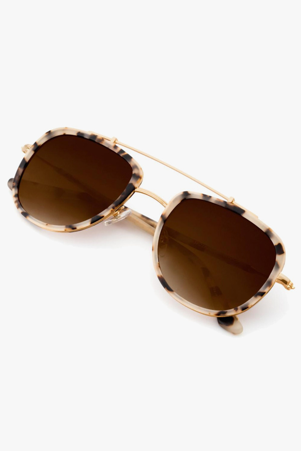 Krewe Breton sunglasses - Gold/Tortoise/Amber | Garmentory