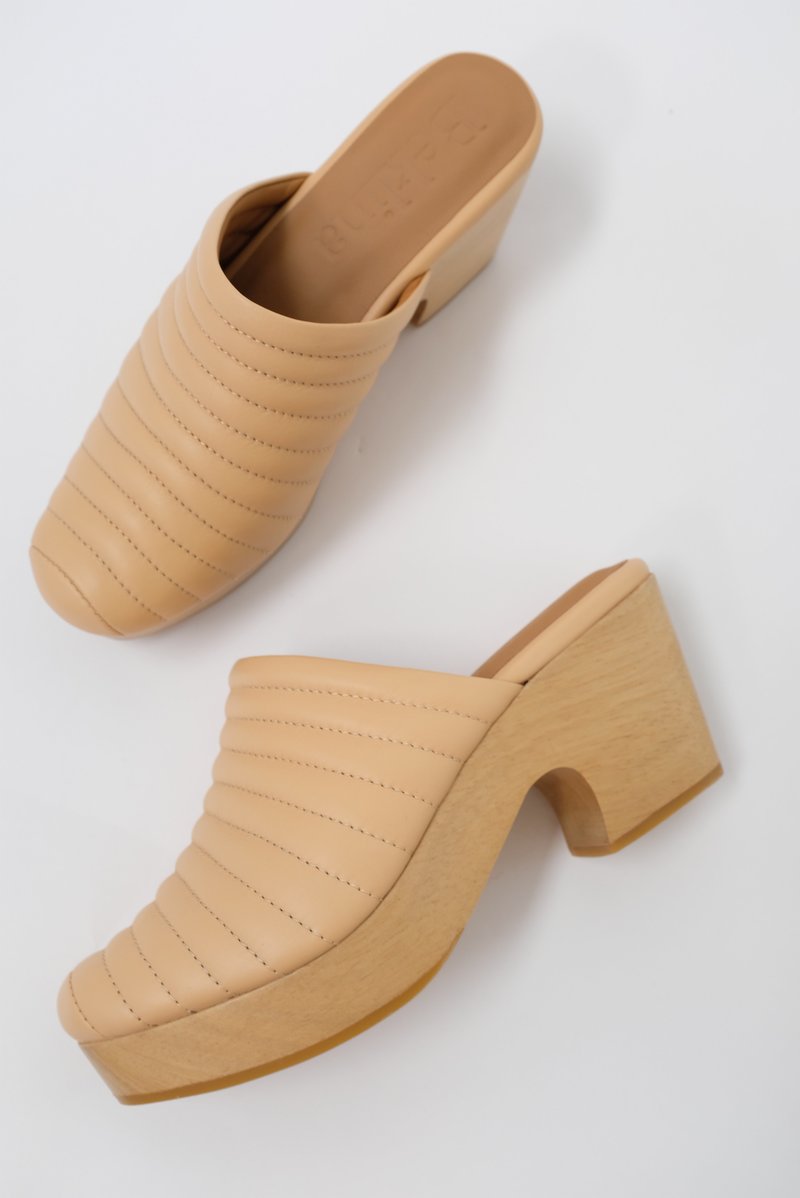 Beklina Ribbed Clog - Pretzel Beklina Ribbed Clog - Pretzel