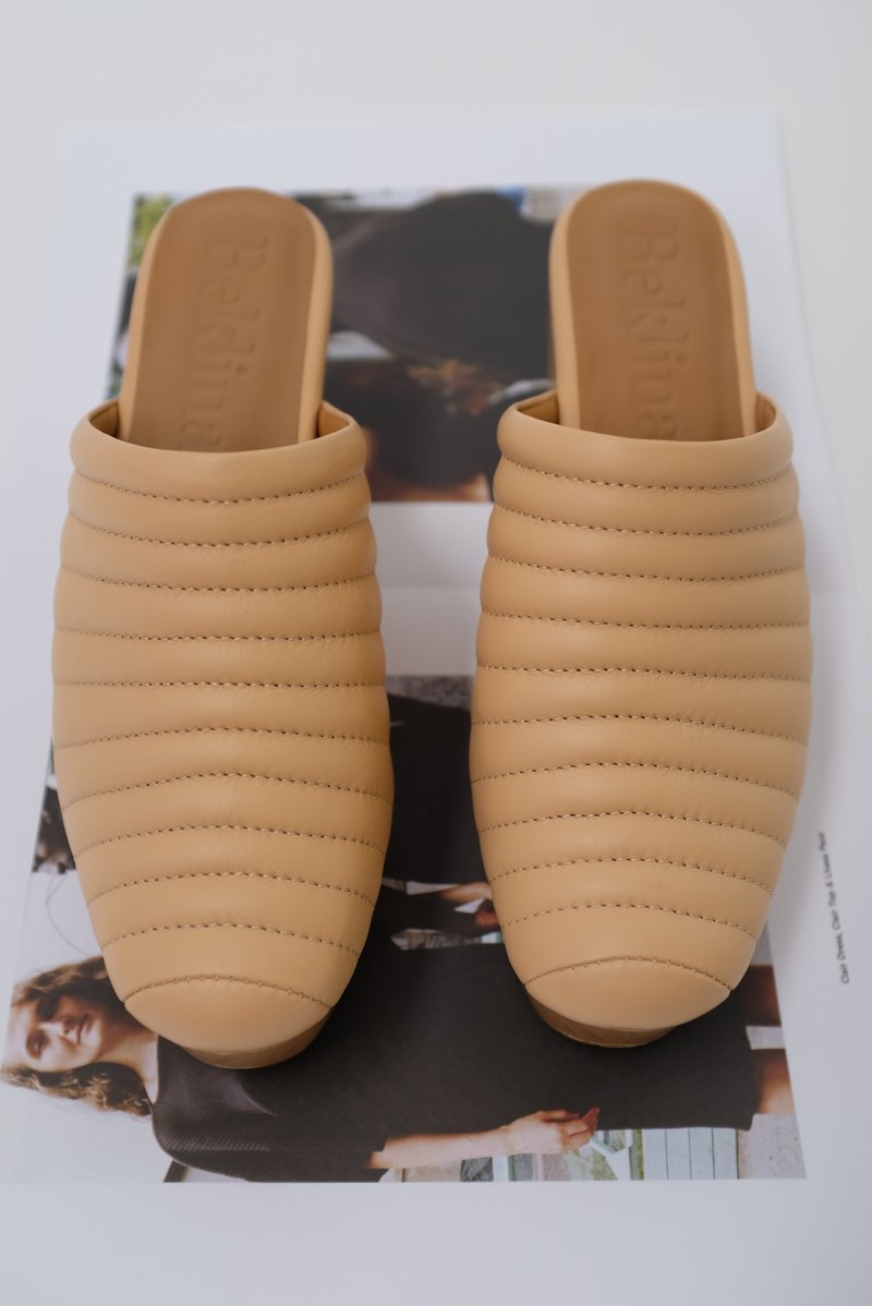 Beklina Ribbed Clog - Pretzel Beklina Ribbed Clog - Pretzel