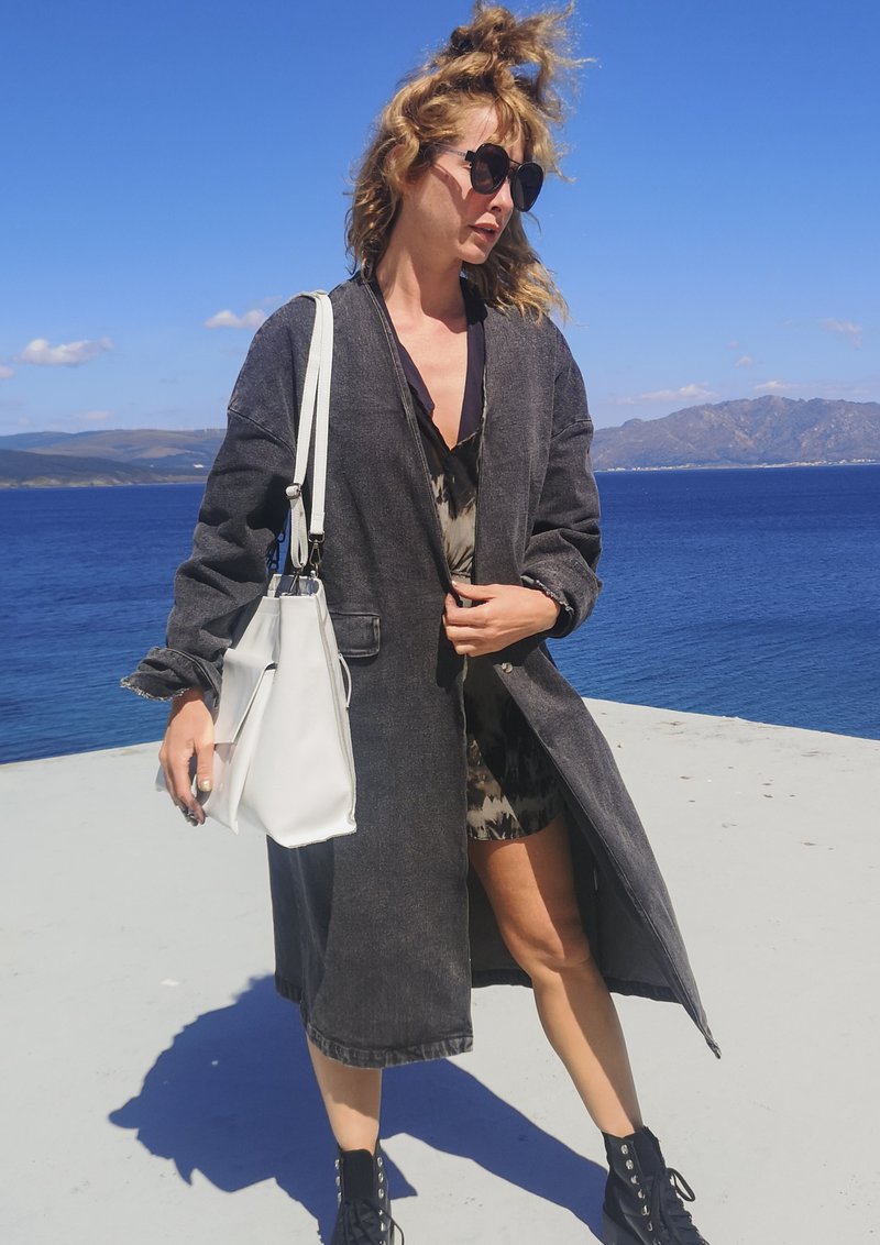 Berenik STYLISH SUMMER COAT - DENIM washed black