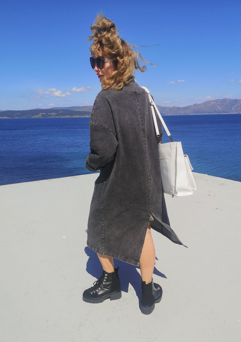 Berenik STYLISH SUMMER COAT - DENIM washed black