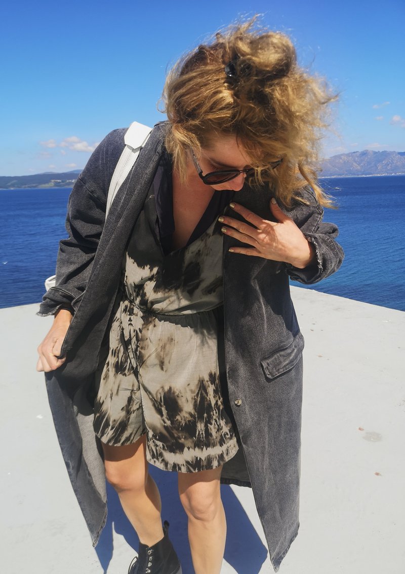 Berenik STYLISH SUMMER COAT - DENIM washed black