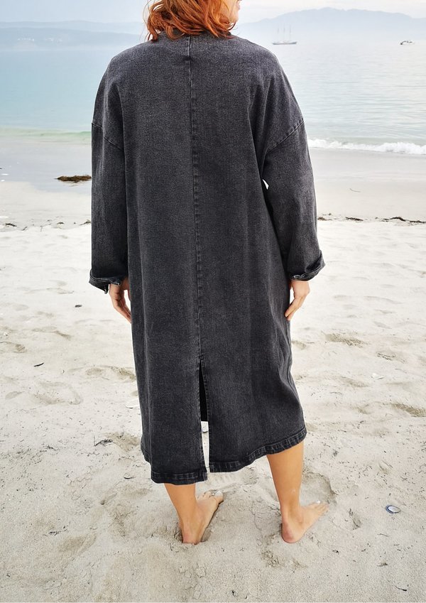 Berenik STYLISH SUMMER COAT - DENIM washed black