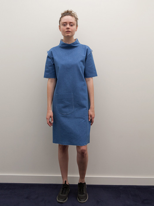 Rowena Sartin Raw Seam Mock-T Day Dress Rowena Sartin Raw Seam Mock-T Day Dress