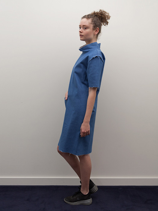 Rowena Sartin Raw Seam Mock-T Day Dress Rowena Sartin Raw Seam Mock-T Day Dress