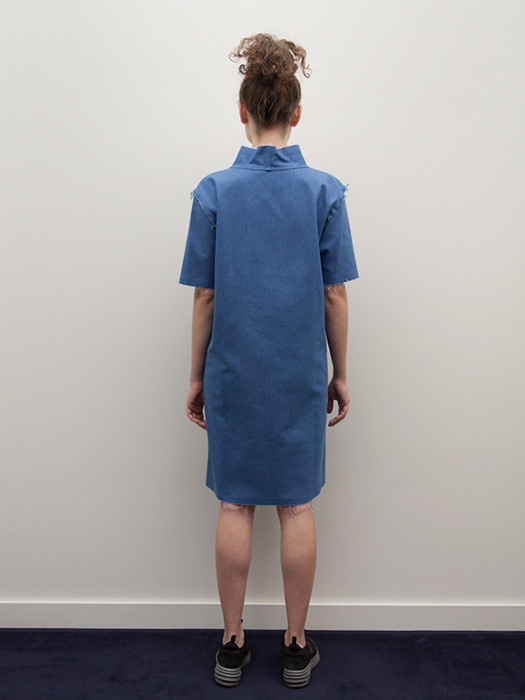 Rowena Sartin Raw Seam Mock-T Day Dress Rowena Sartin Raw Seam Mock-T Day Dress