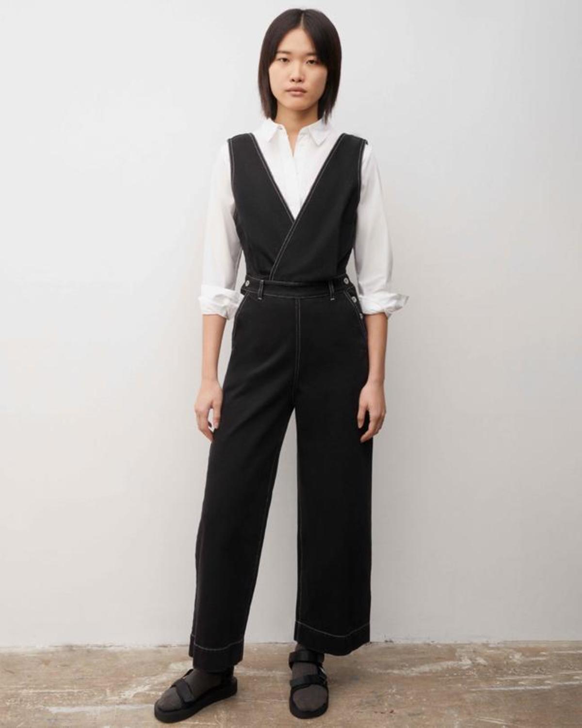値下げ❣️ollkyotoJane Black Denim Jumpsuit Kowtow Tokyo Jumpsuit - Black Denim | Garmentory