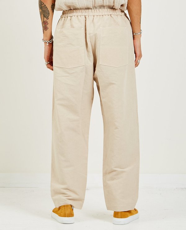 パンツ s.k. manor hill / BRONCO PANT Bronco Pant - Black Coated Linen/Cotton – s.k. manor hill