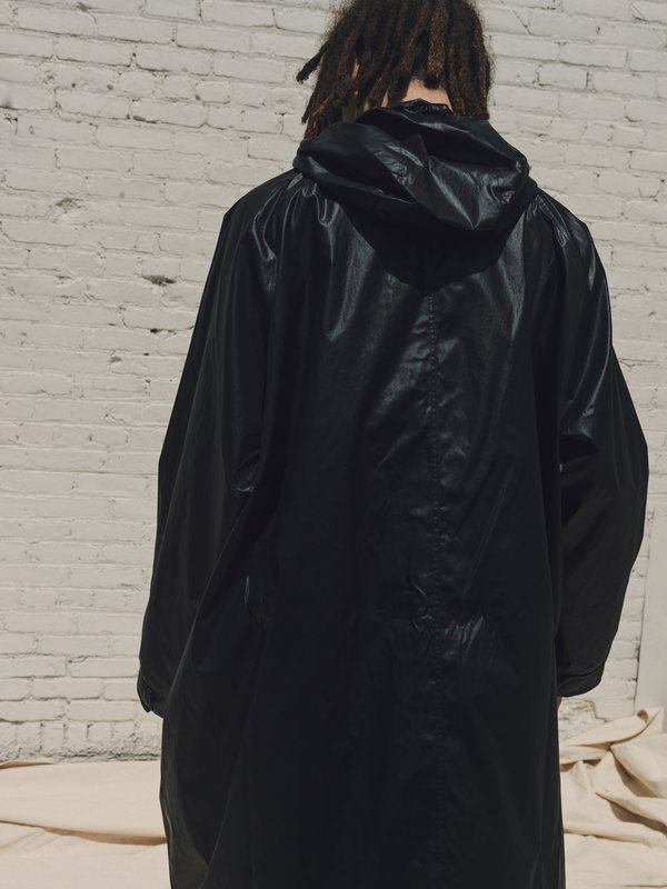 Our Legacy Tech Poly Cape Cloak Parka - Black | Garmentory