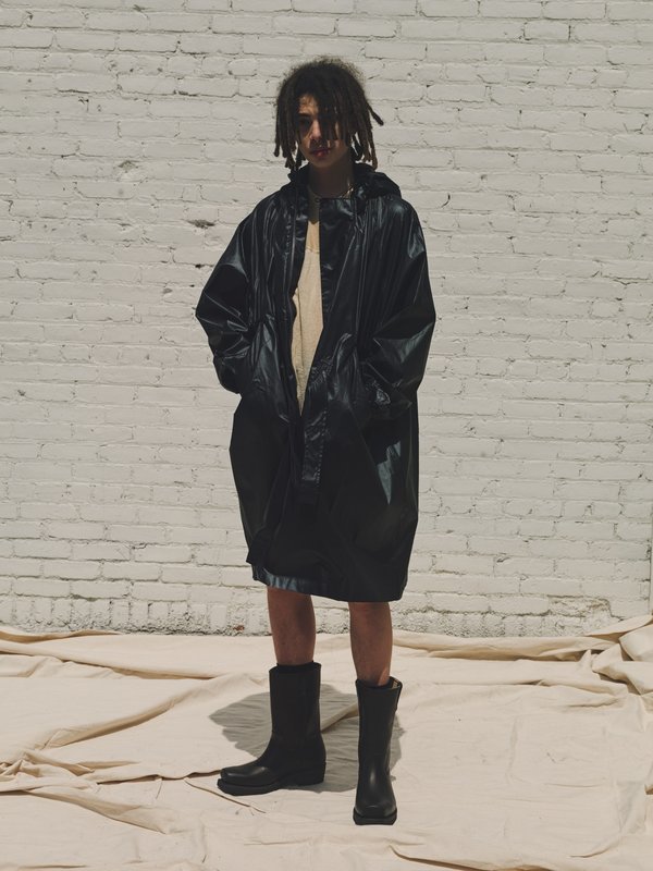Our Legacy Tech Poly Cape Cloak Parka - Black | Garmentory