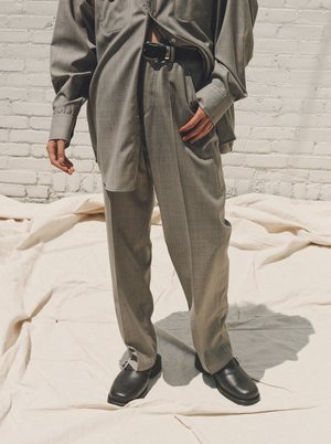 Our Legacy Wool Chino 22 Trouser - Stone Grey | Garmentory