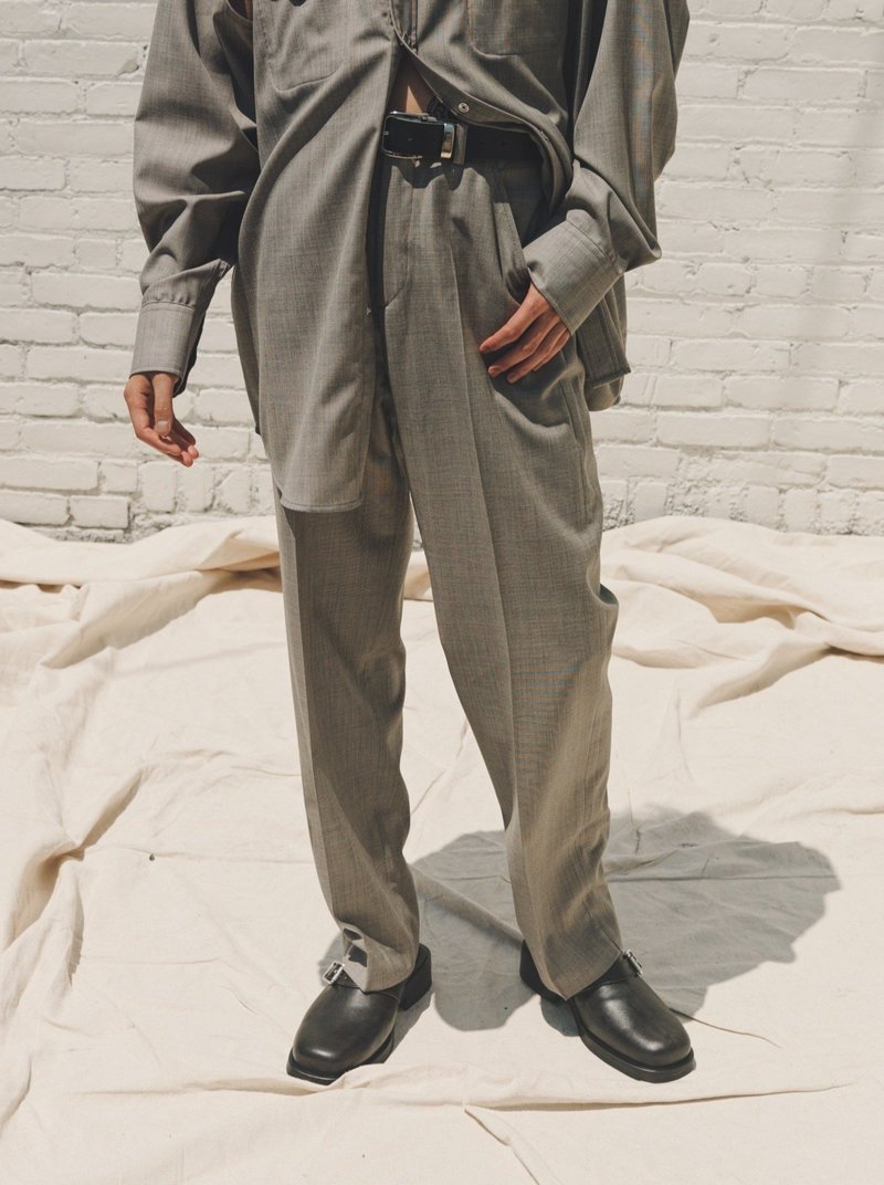 Our Legacy Wool Chino 22 Trouser - Stone Grey | Garmentory