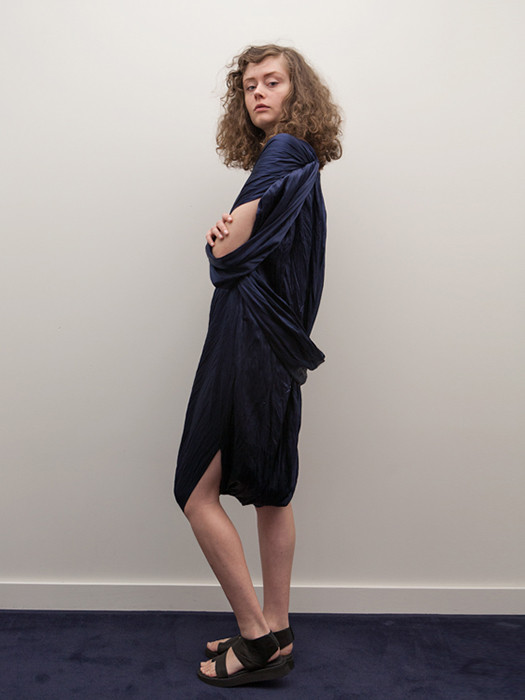 Rowena Sartin Scarf Rectangle Dress with Neck Tie Rowena Sartin Scarf Rectangle Dress with Neck Tie