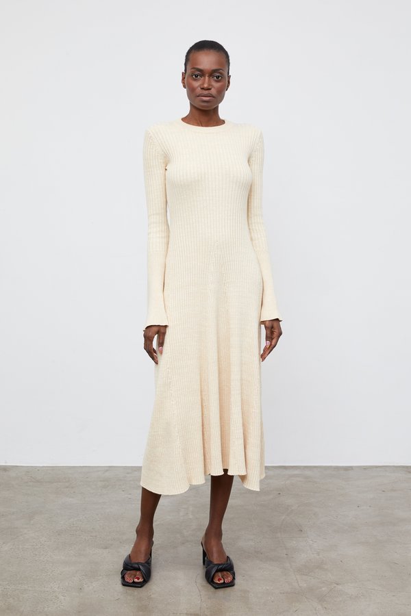 Anna Quan Knit Isla Dress - Wheat | Garmentory