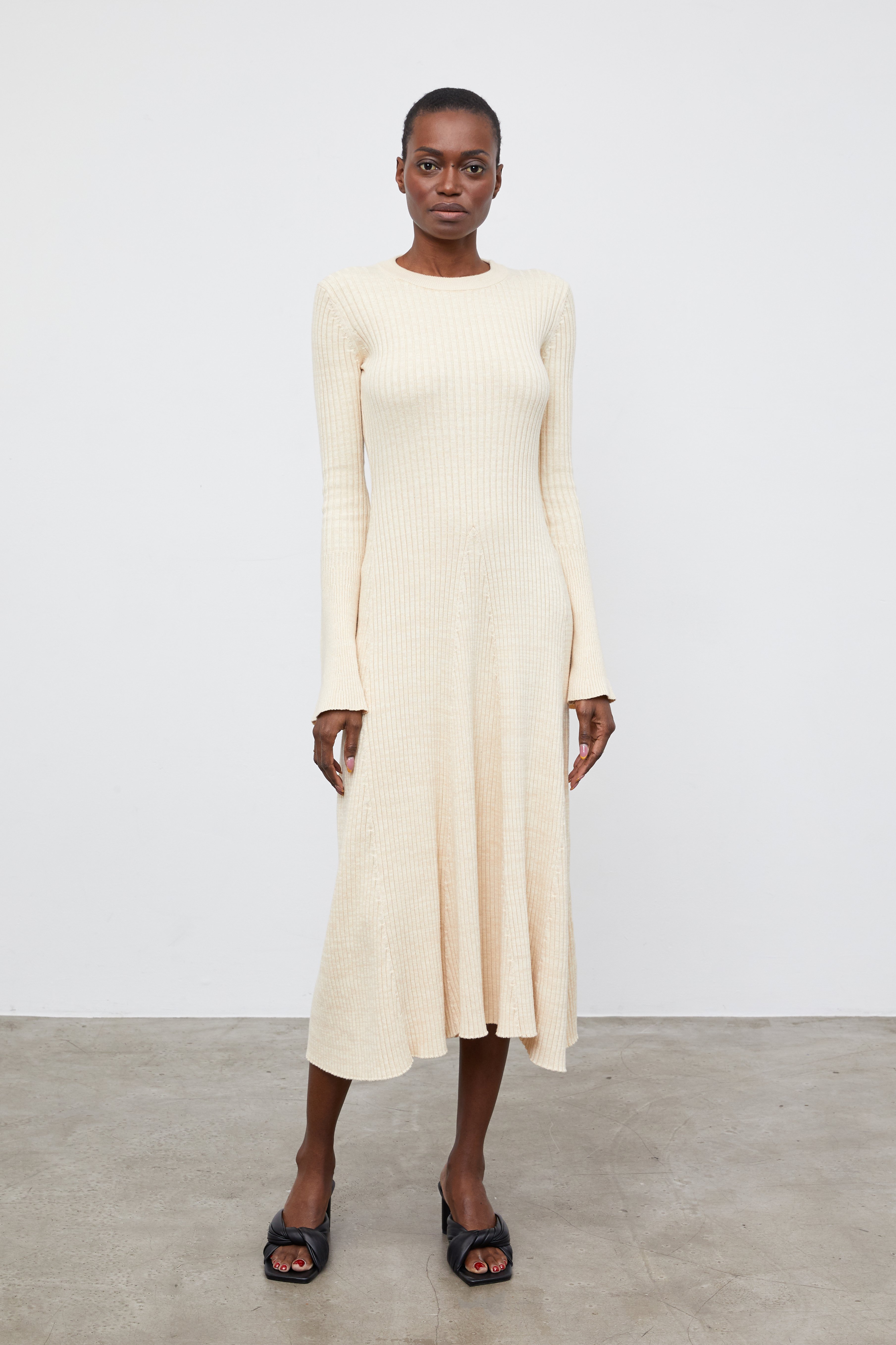 Anna Quan Knit Isla Dress - Wheat | Garmentory