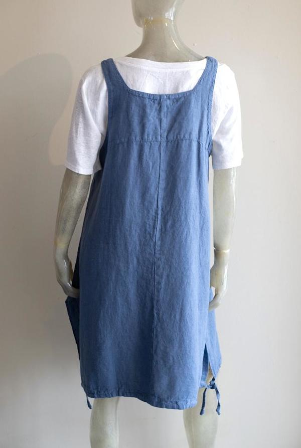 Cut Loose Pinafore Tunic - sea blue | Garmentory