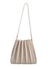 Melie Bianco Carrie Pleated Shoulder Bag - Bone  - Thumbnail 1