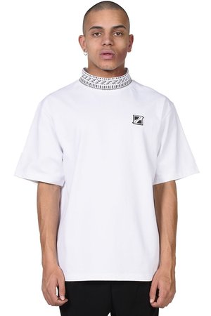 high collar tee