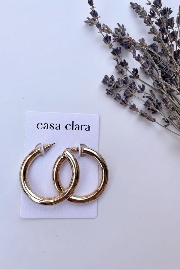 Casa Clara Nebraska Hoop - Gold
