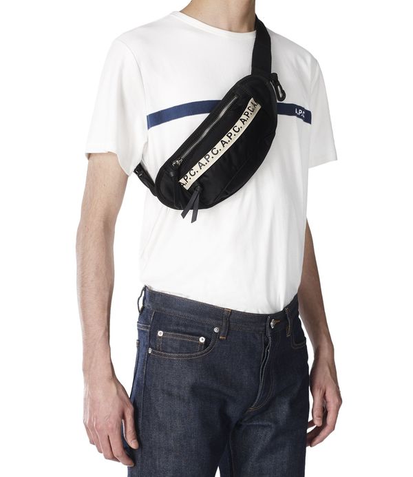 Banana Bag Apc Fanny Pack APC Repeat Tape Mini Banana Bag Black