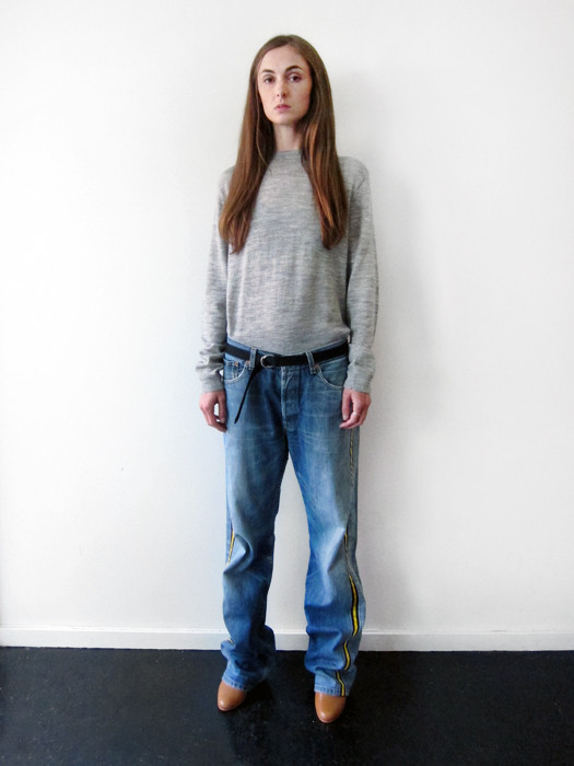 Unisex BLESS Sidestripes Jeans, 35 Unisex BLESS Sidestripes Jeans, 35