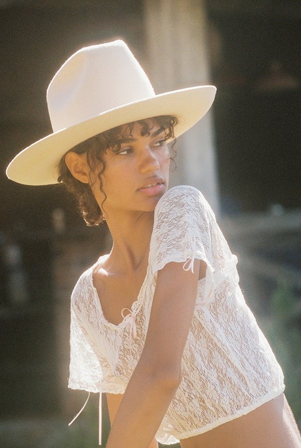 Lack Of Color The Goldfinger Western Ivory Hat size XL NEW! Rare Lack of Color Western Goldfinger hat | eBay main image 2