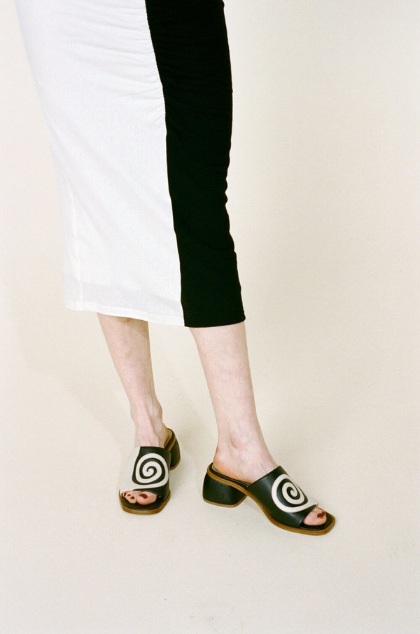 PALOMA WOOL Tornado Slides - Black/White | Garmentory