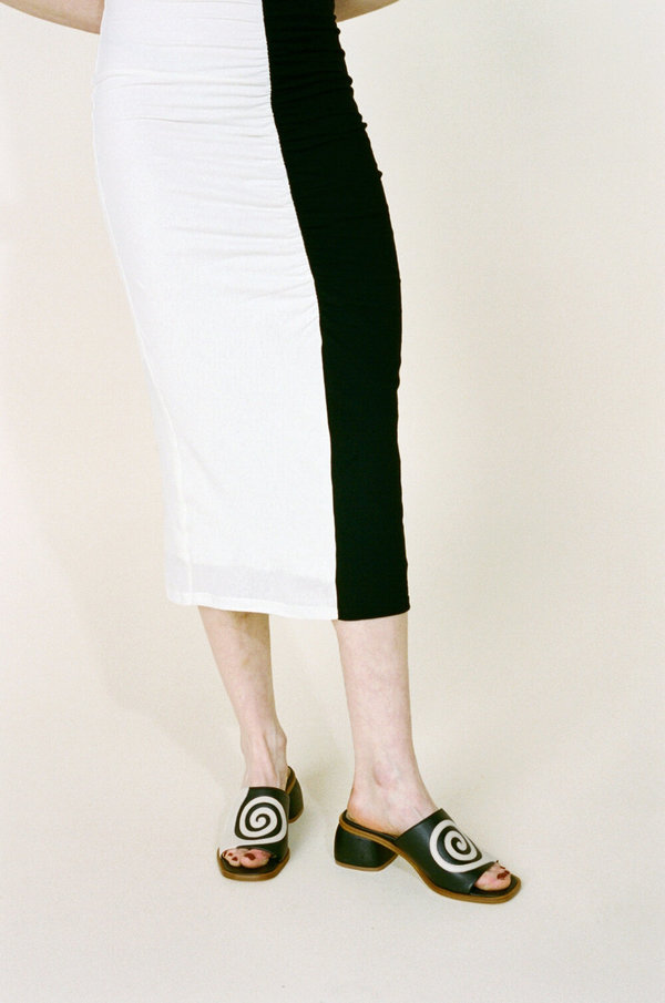 PALOMA WOOL Tornado Slides - Black/White | Garmentory
