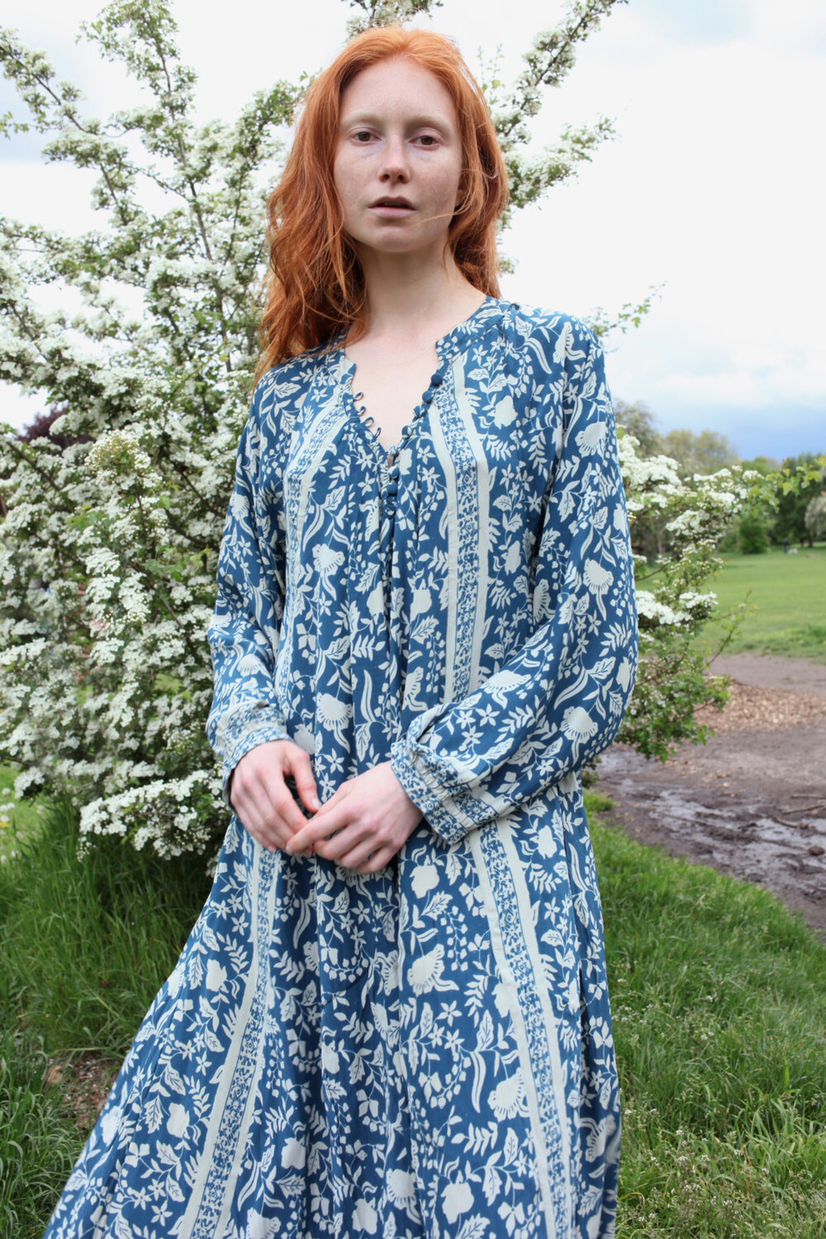 chinese dress ladies Natalie Martin Fiore Maxi - Poppy Cherry