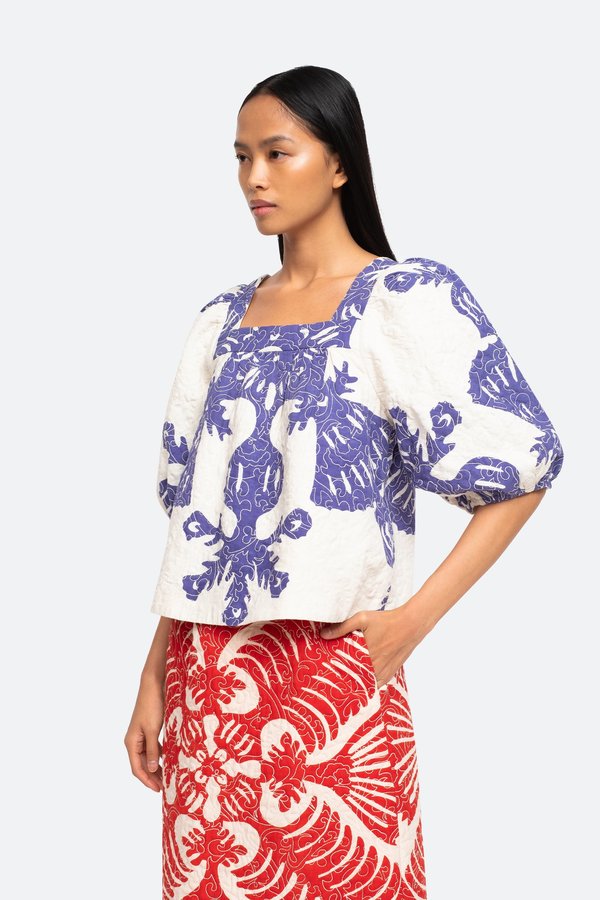 sea new york 花柄トップス Sea NY Josefine Top - Red | Garmentory