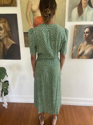 rouje gabin dress green Robe gabin