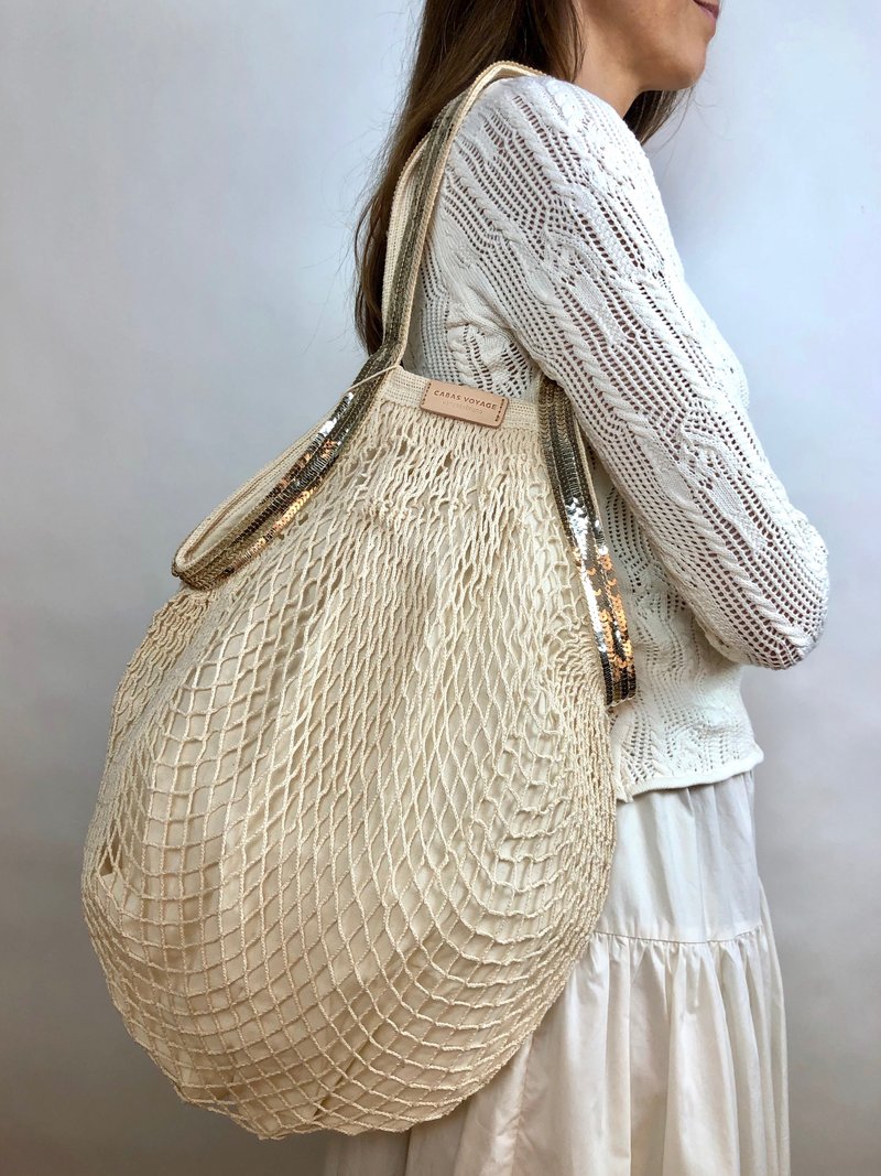 Organic Cotton Cabas Filet Vanessa Bruno Handbag Sac Filet Vanessa