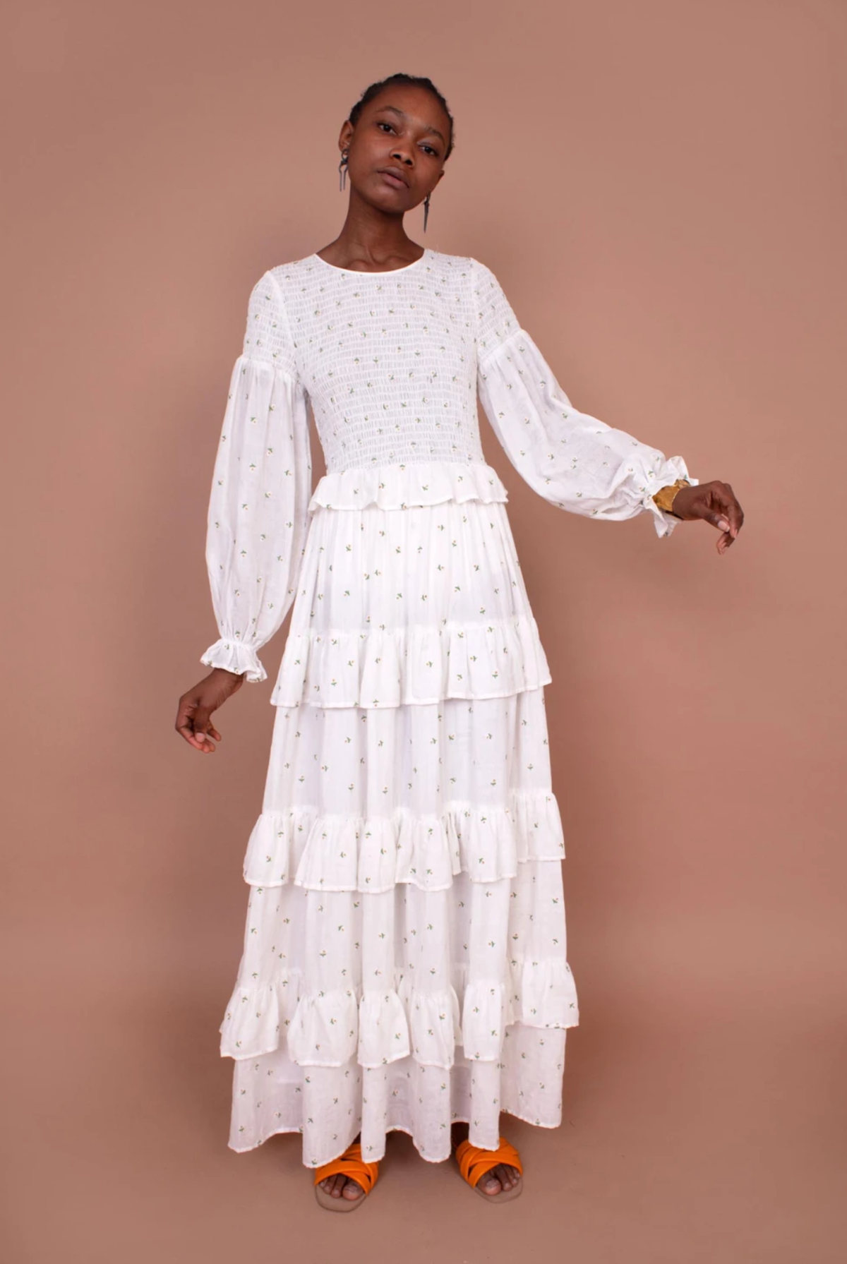 chinese dress ladies Daisy Bloom- Floral Lace Maxi Dress/Belt (New!) – DivAbby
