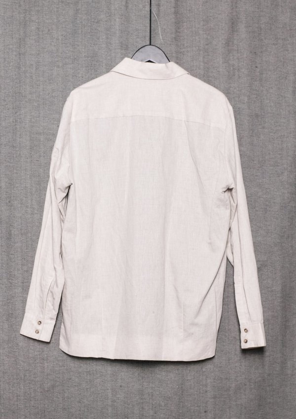 Berenik  natural linen LIGHT SUMMER BLAZER - whithe