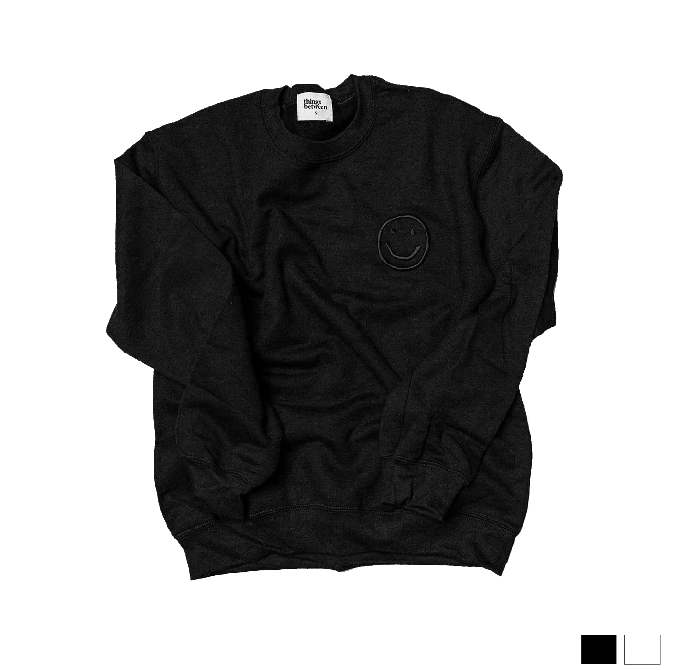 Things Between Black Embroidered Smile 