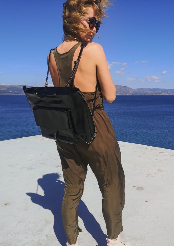 Berenik BAG/BACKPACK - PATENT LEATHER black | Garmentory display picture 1