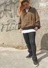 Berenik SILKY CUPRO BOMBER JACKET - khaki - Thumbnail 3