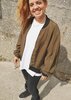 Berenik SILKY CUPRO BOMBER JACKET - khaki - Thumbnail 5