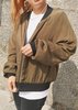 Berenik SILKY CUPRO BOMBER JACKET - khaki - Thumbnail 8