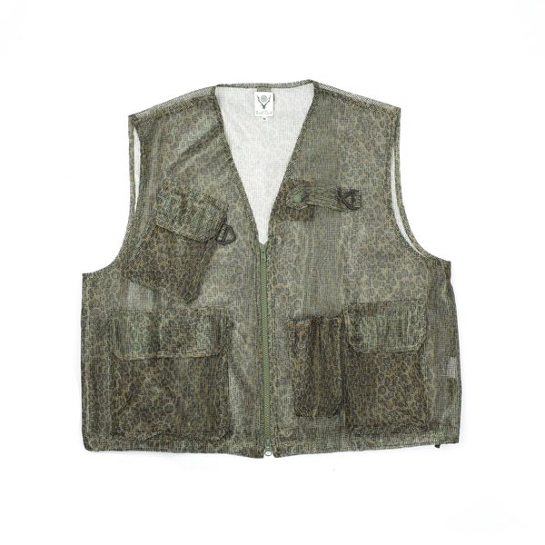 South2 West8 HEAVYWEIGHT MESH BUSH TREK VEST - LEOPARD | Garmentory