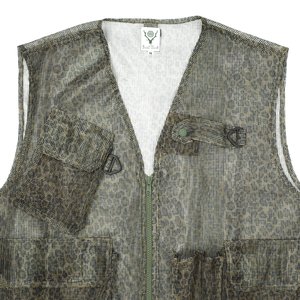 South2 West8 HEAVYWEIGHT MESH BUSH TREK VEST - LEOPARD | Garmentory